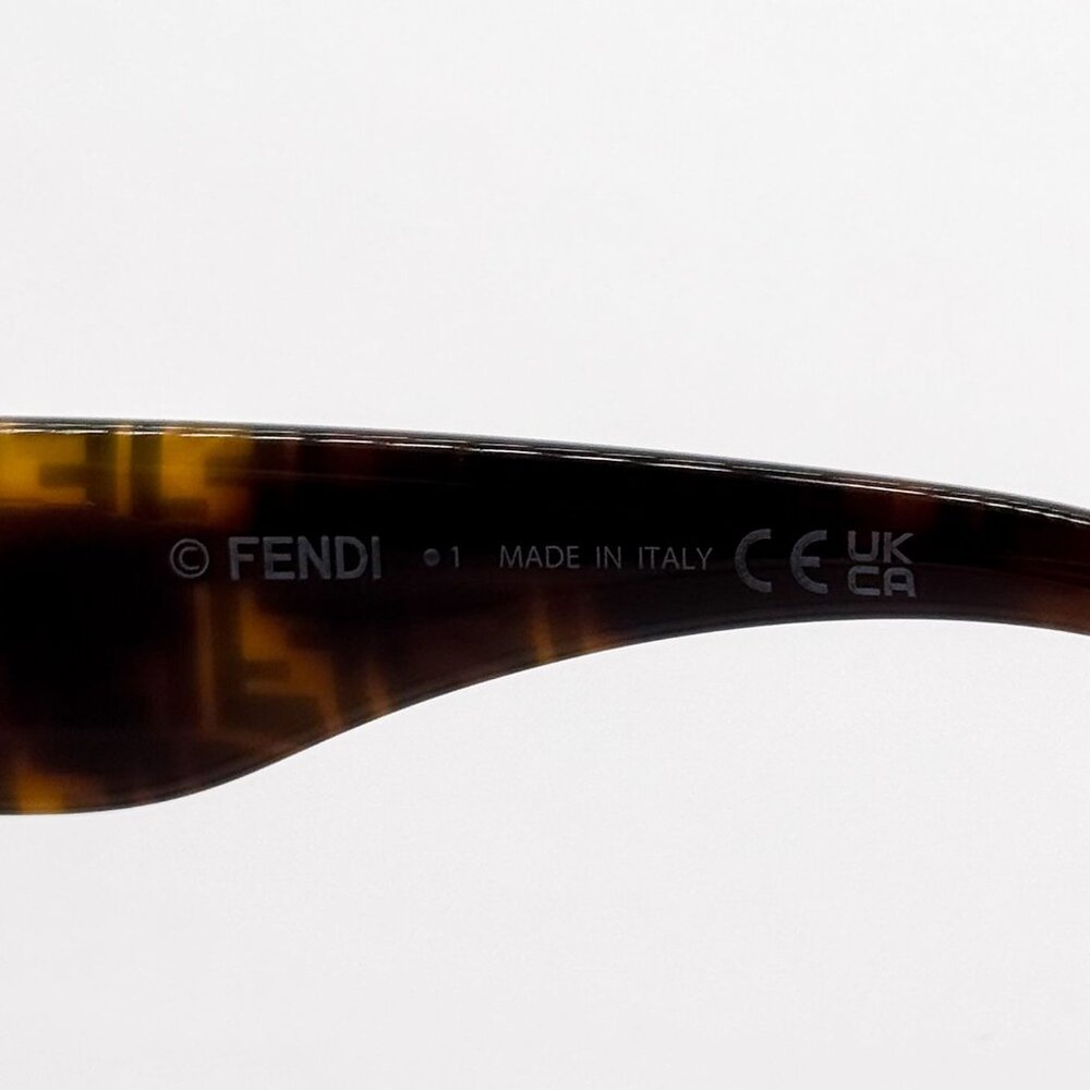 NEW FENDI SUNGLASSES FE40100I 55E HAVANA WOMEN EYEWEAR - Picture 7 of 8